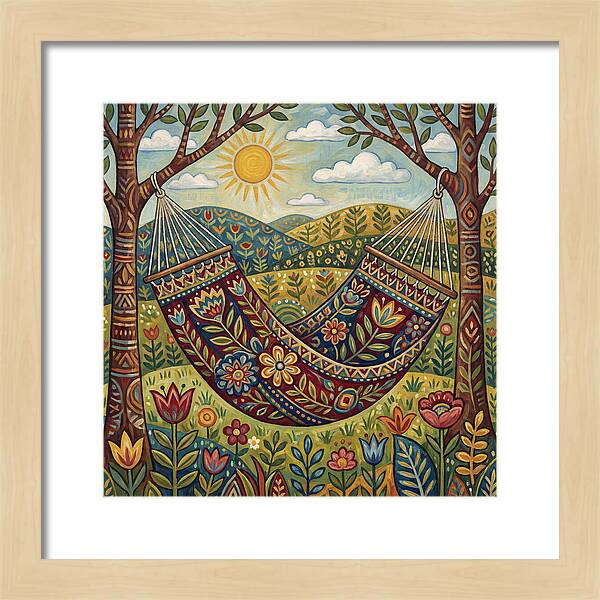 Hammock Among Vibrant Nature