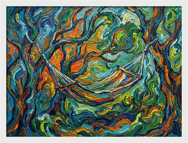 Hammock Among Vibrant Trees