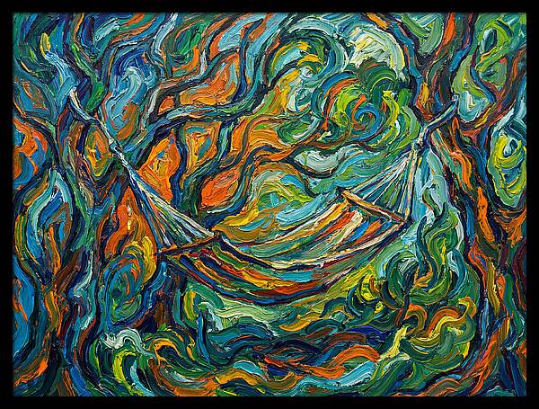Hammock Among Vibrant Trees