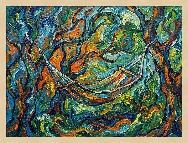 Hammock Among Vibrant Trees
