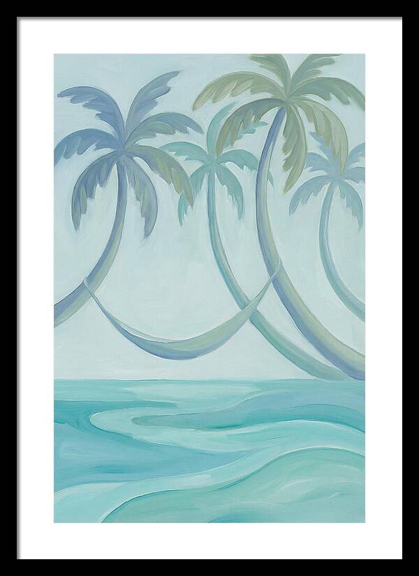 Hammock Between Leaning Palms