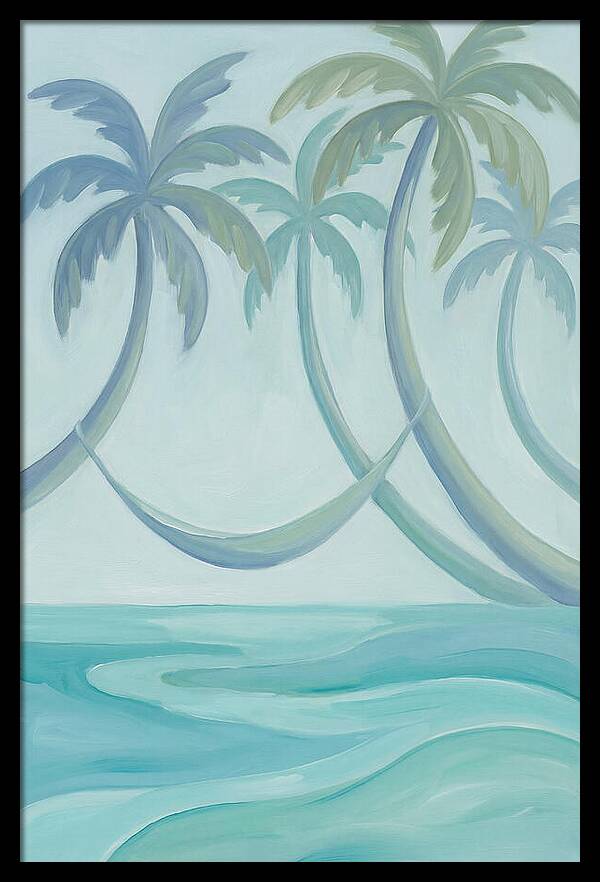 Hammock Between Leaning Palms
