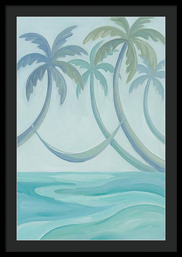 Hammock Between Leaning Palms