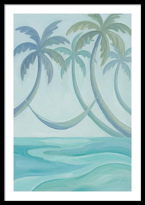Hammock Between Leaning Palms