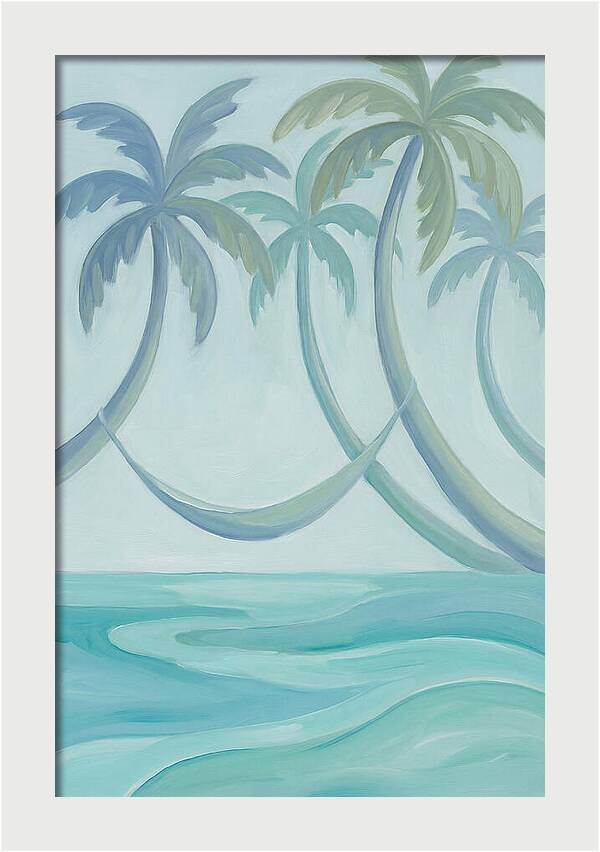 Hammock Between Leaning Palms