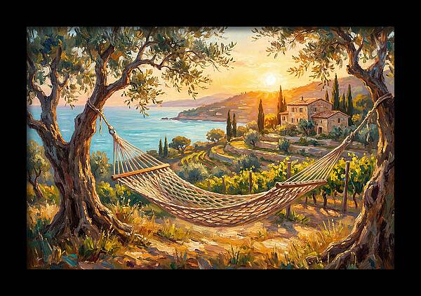 Hammock Under Mediterranean Sun