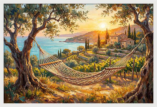 Hammock Under Mediterranean Sun