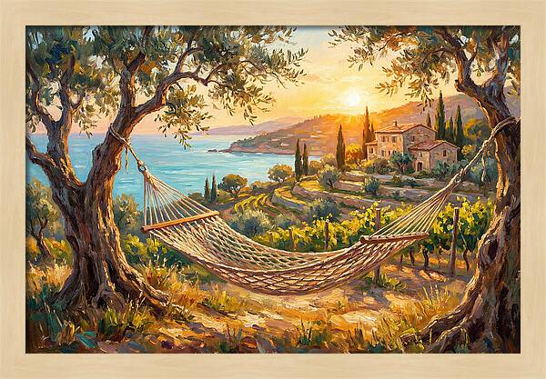 Hammock Under Mediterranean Sun