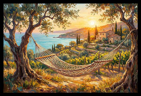 Hammock Under Mediterranean Sun