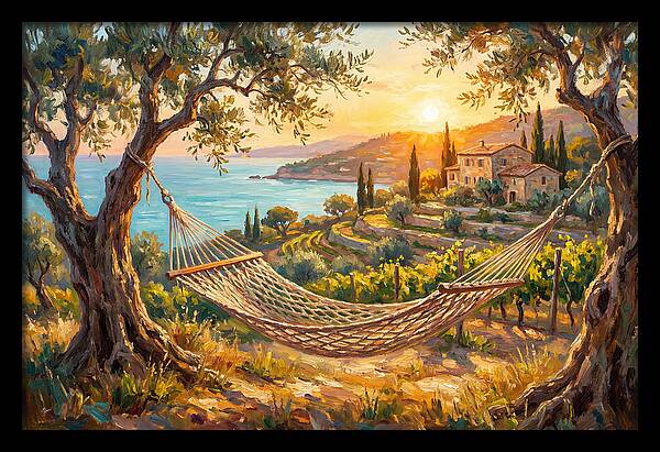 Hammock Under Mediterranean Sun