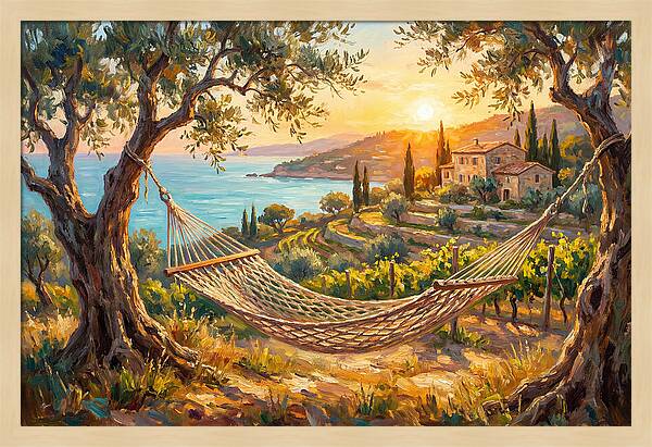 Hammock Under Mediterranean Sun