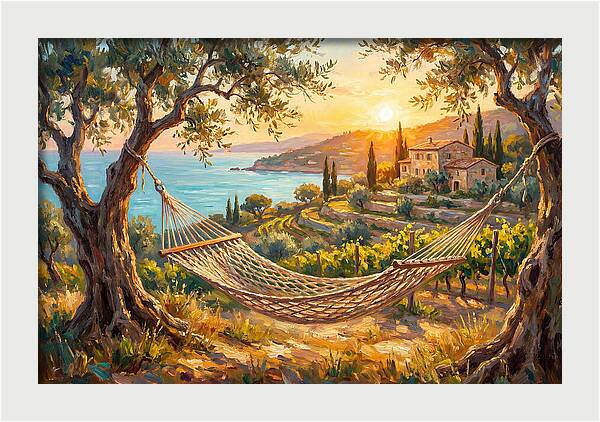 Hammock Under Mediterranean Sun