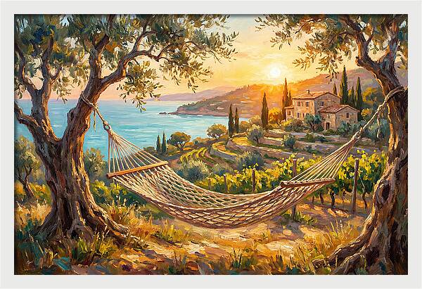 Hammock Under Mediterranean Sun