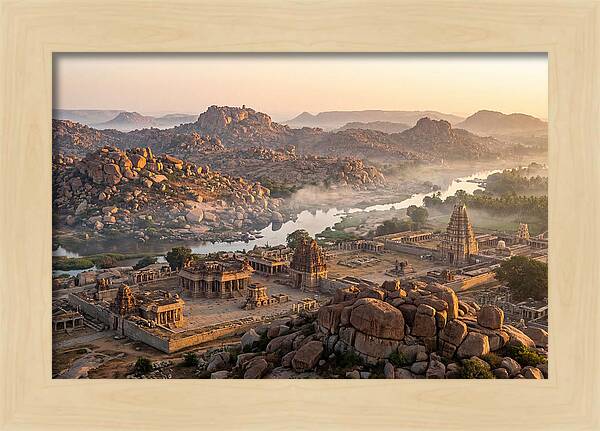 Hampi At Sunrise From Matanga Hill