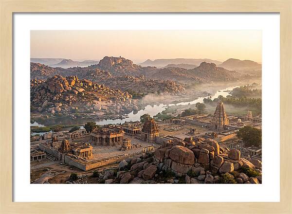 Hampi At Sunrise From Matanga Hill