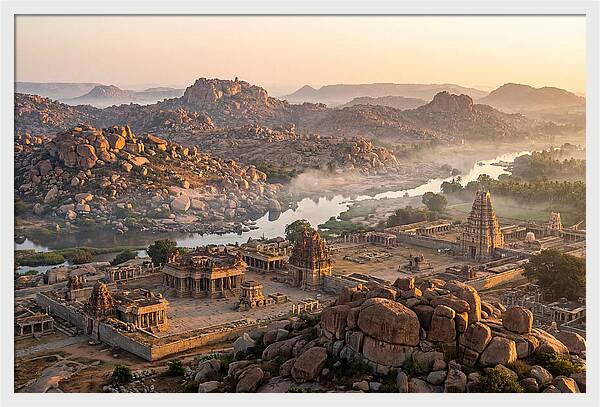 Hampi At Sunrise From Matanga Hill