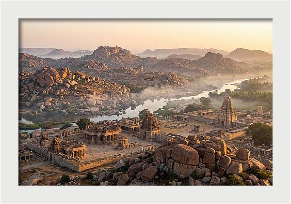 Hampi At Sunrise From Matanga Hill