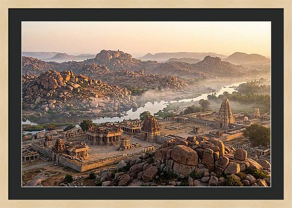 Hampi At Sunrise From Matanga Hill