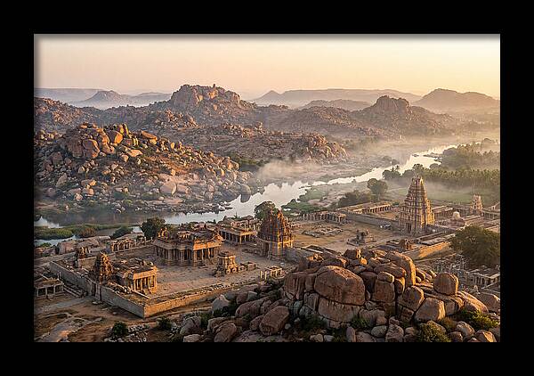 Hampi At Sunrise From Matanga Hill