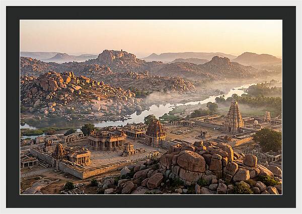 Hampi At Sunrise From Matanga Hill