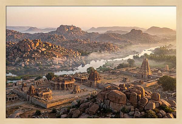 Hampi At Sunrise From Matanga Hill
