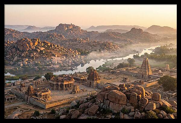 Hampi At Sunrise From Matanga Hill