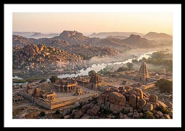 Hampi At Sunrise From Matanga Hill