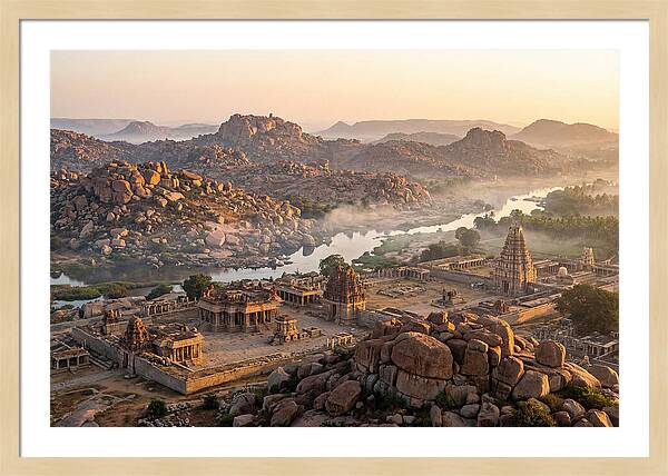 Hampi At Sunrise From Matanga Hill
