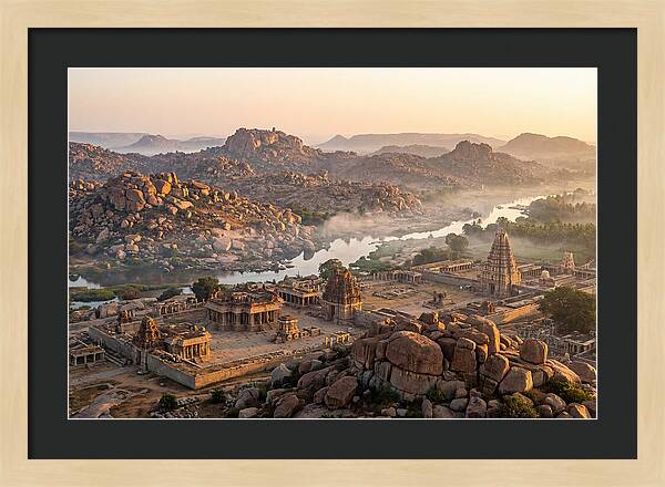Hampi At Sunrise From Matanga Hill