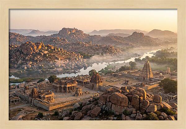 Hampi At Sunrise From Matanga Hill