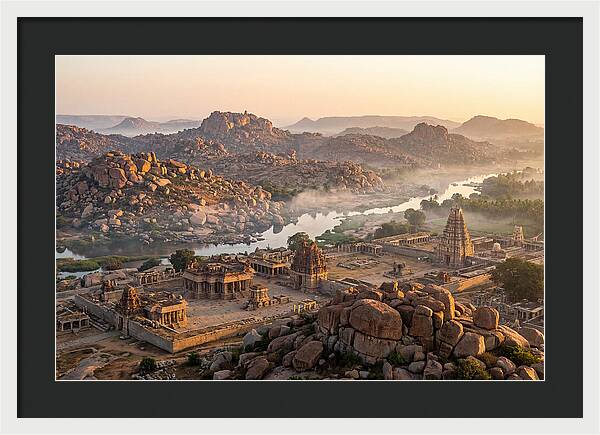 Hampi At Sunrise From Matanga Hill
