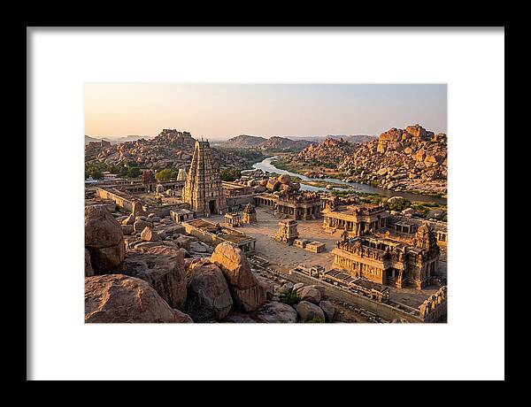 Hampi Ruins At Golden Hour