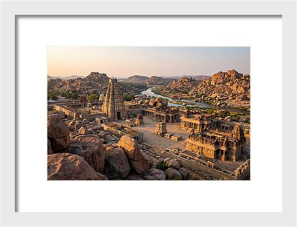Hampi Ruins At Golden Hour