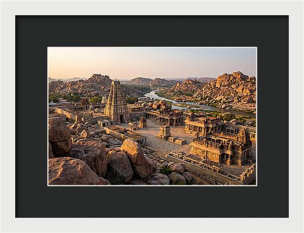 Hampi Ruins At Golden Hour