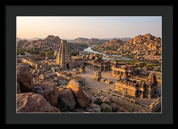 Hampi Ruins At Golden Hour