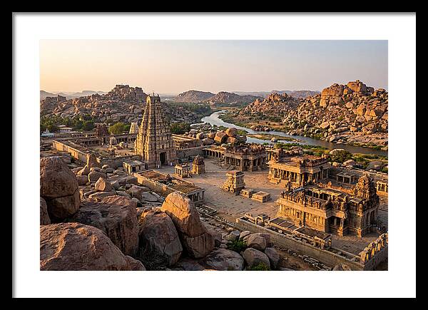 Hampi Ruins At Golden Hour
