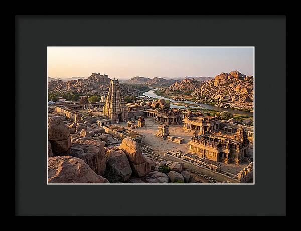 Hampi Ruins At Golden Hour