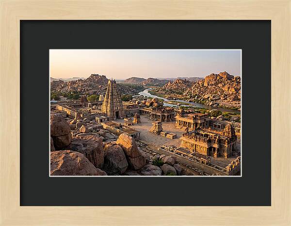 Hampi Ruins At Golden Hour