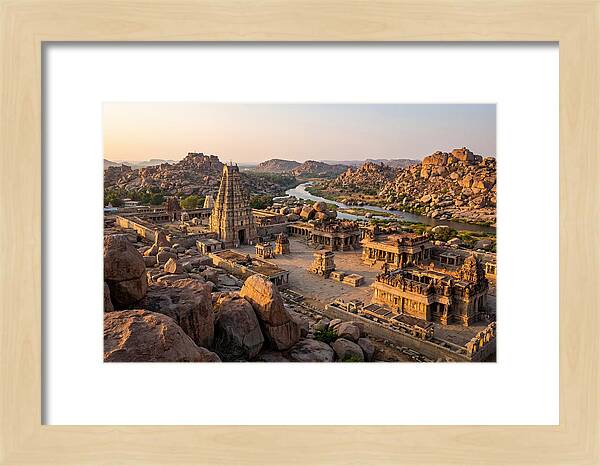 Hampi Ruins At Golden Hour