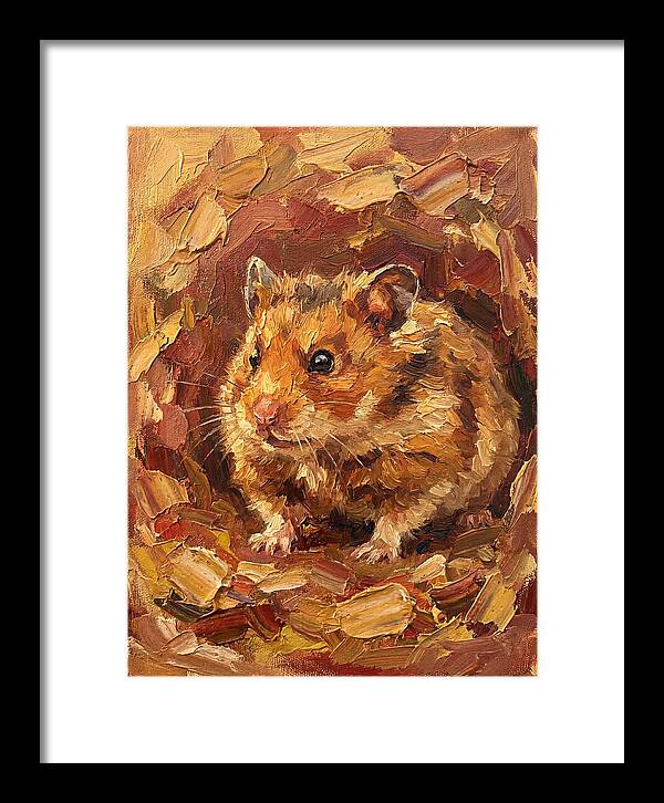 Hamster In A Cozy Nest