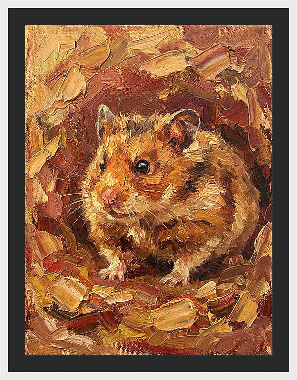 Hamster In A Cozy Nest
