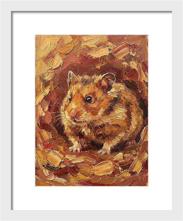 Hamster In A Cozy Nest