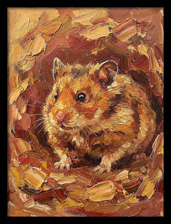 Hamster In A Cozy Nest