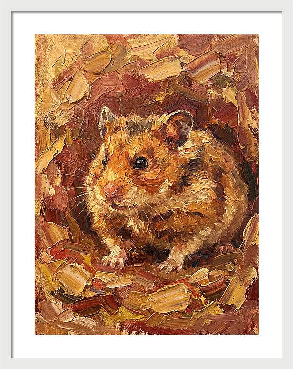 Hamster In A Cozy Nest