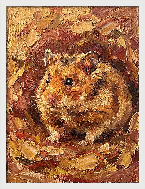 Hamster In A Cozy Nest