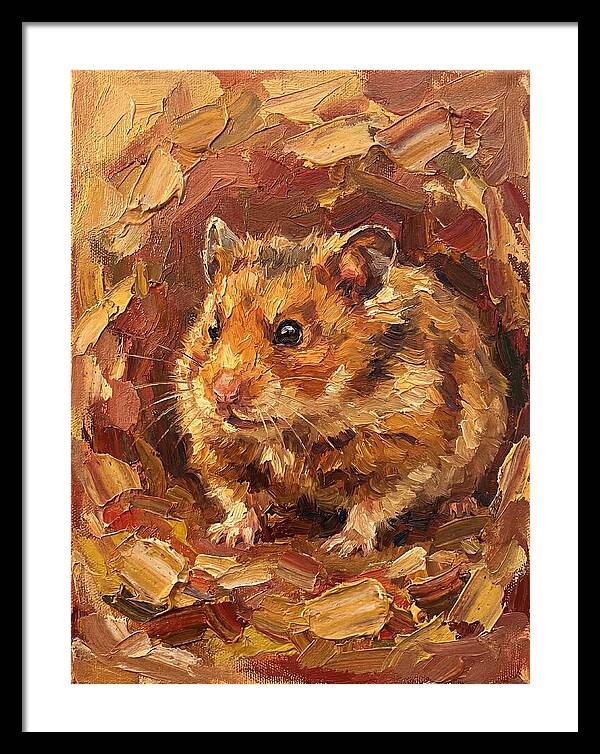 Hamster In A Cozy Nest