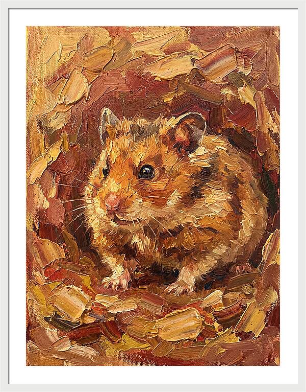 Hamster In A Cozy Nest