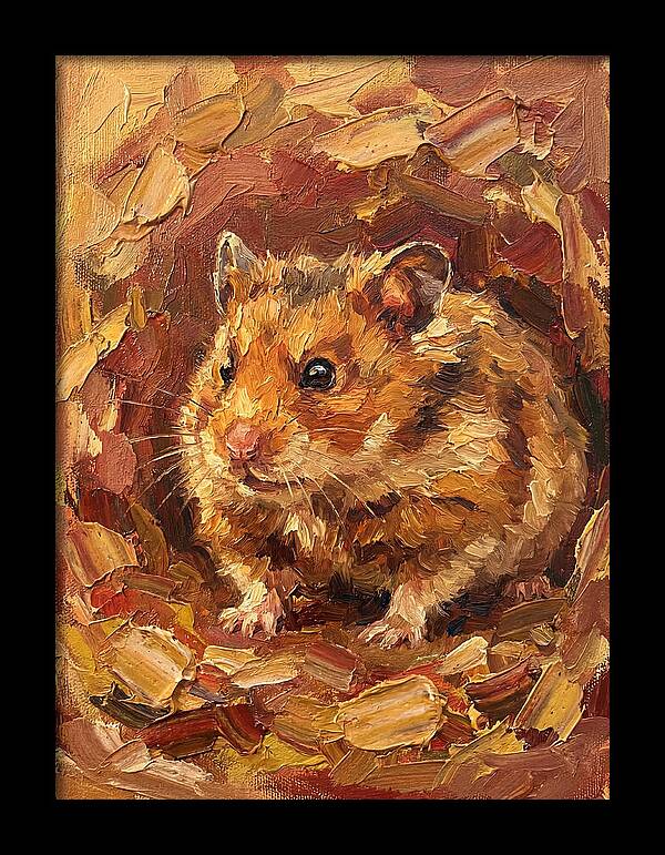 Hamster In A Cozy Nest