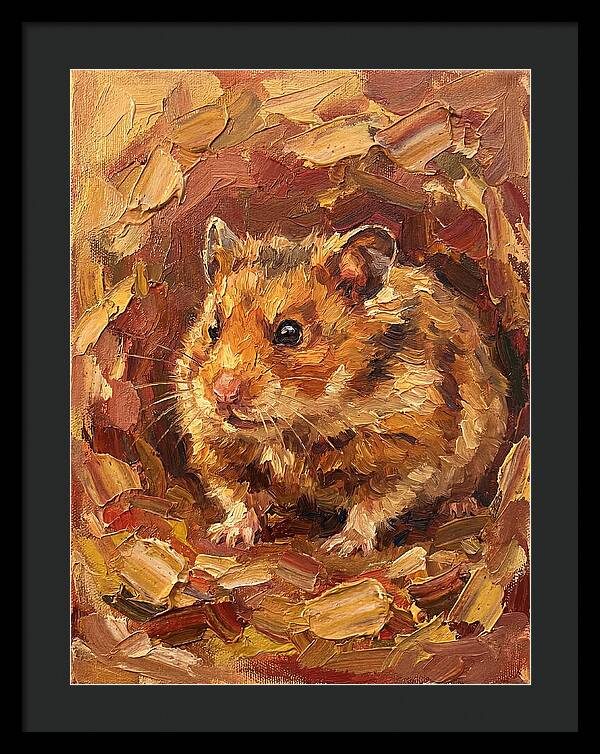 Hamster In A Cozy Nest