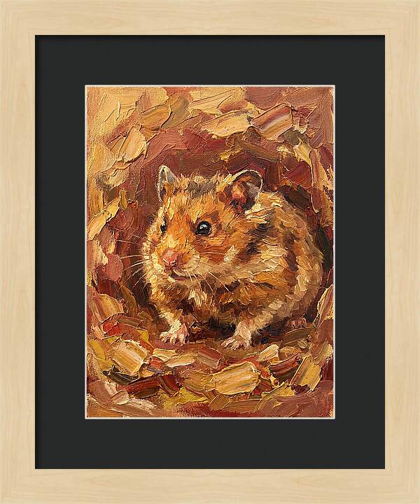 Hamster In A Cozy Nest